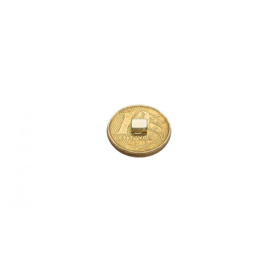 Ímã de neodímio bloco 5 x 4 x 2 mm - N42